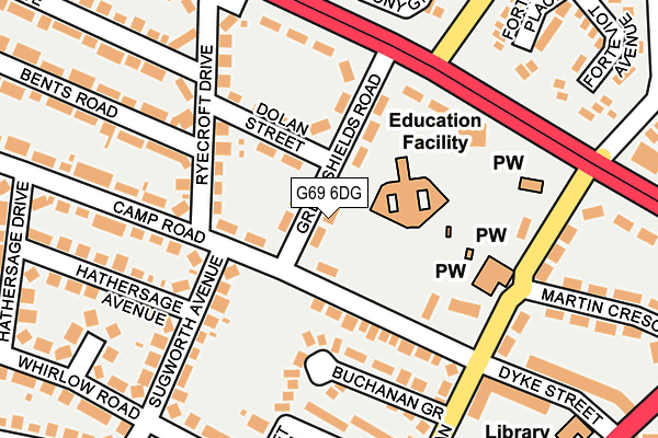 G69 6DG map - OS OpenMap – Local (Ordnance Survey) G69 6DG map - OS OpenMap – Local (Ordnance Survey)