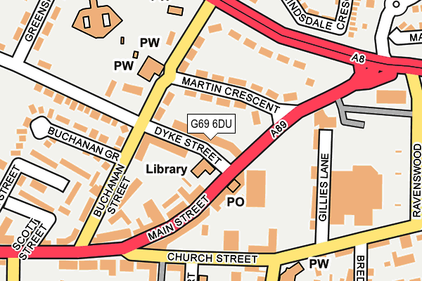 G69 6DU map - OS OpenMap – Local (Ordnance Survey) G69 6DU map - OS OpenMap – Local (Ordnance Survey)
