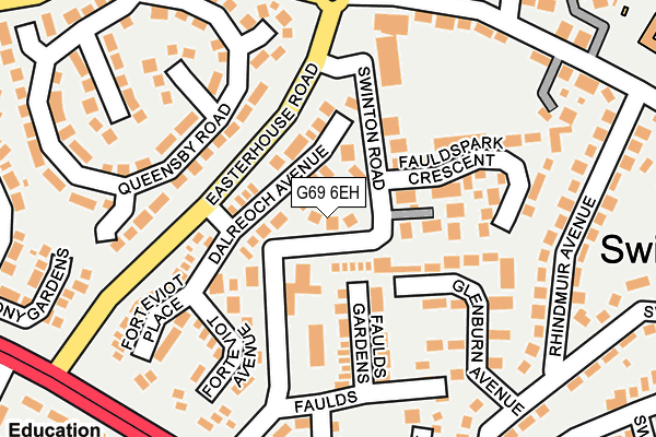 G69 6EH map - OS OpenMap – Local (Ordnance Survey) G69 6EH map - OS OpenMap – Local (Ordnance Survey)
