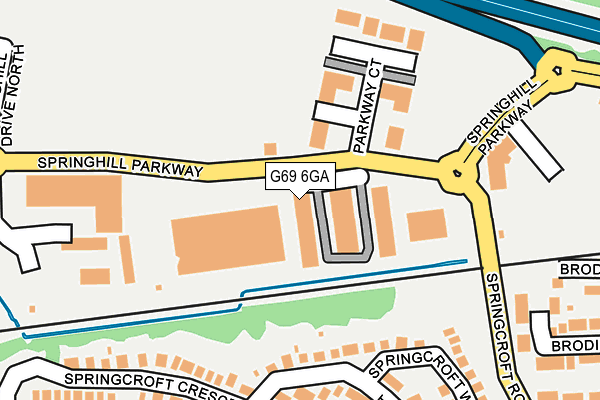 G69 6GA map - OS OpenMap – Local (Ordnance Survey) G69 6GA map - OS OpenMap – Local (Ordnance Survey)