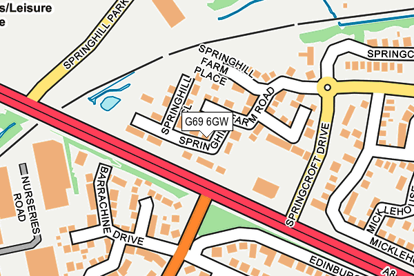 G69 6GW map - OS OpenMap – Local (Ordnance Survey) G69 6GW map - OS OpenMap – Local (Ordnance Survey)