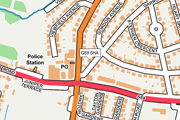 G69 6HA map - OS OpenMap – Local (Ordnance Survey) G69 6HA map - OS OpenMap – Local (Ordnance Survey)