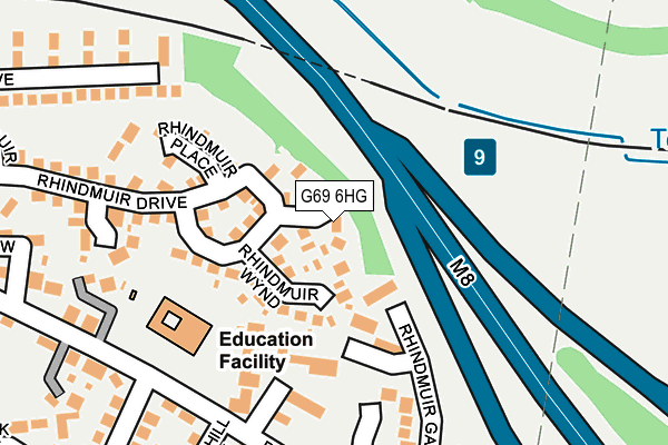 G69 6HG map - OS OpenMap – Local (Ordnance Survey) G69 6HG map - OS OpenMap – Local (Ordnance Survey)