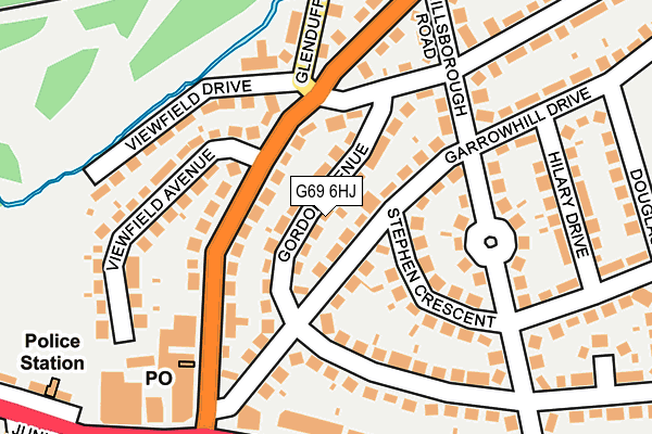 G69 6HJ map - OS OpenMap – Local (Ordnance Survey) G69 6HJ map - OS OpenMap – Local (Ordnance Survey)