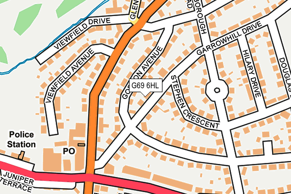 G69 6HL map - OS OpenMap – Local (Ordnance Survey) G69 6HL map - OS OpenMap – Local (Ordnance Survey)