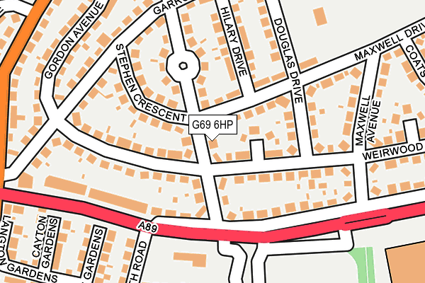 G69 6HP map - OS OpenMap – Local (Ordnance Survey) G69 6HP map - OS OpenMap – Local (Ordnance Survey)