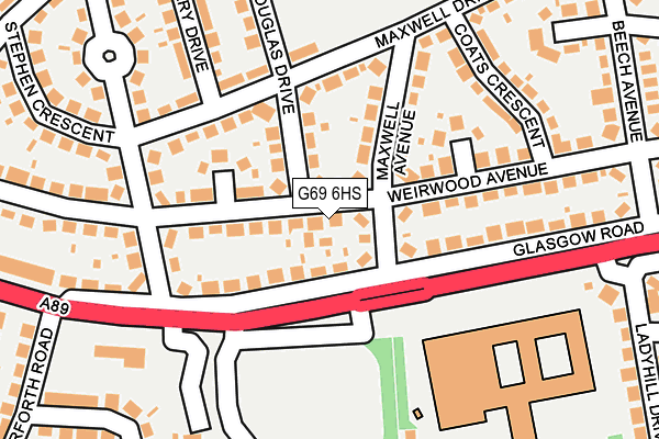 G69 6HS map - OS OpenMap – Local (Ordnance Survey) G69 6HS map - OS OpenMap – Local (Ordnance Survey)