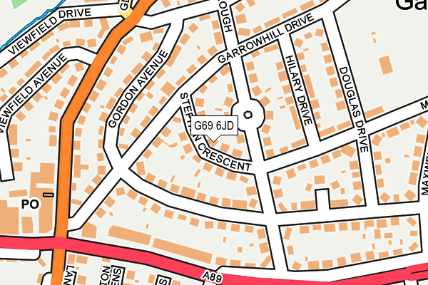 G69 6JD map - OS OpenMap – Local (Ordnance Survey) G69 6JD map - OS OpenMap – Local (Ordnance Survey)