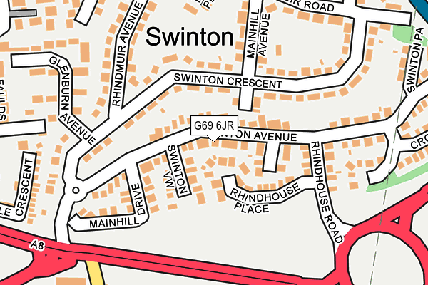 G69 6JR map - OS OpenMap – Local (Ordnance Survey) G69 6JR map - OS OpenMap – Local (Ordnance Survey)