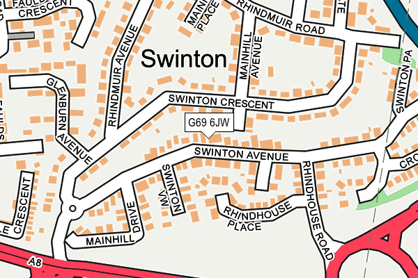G69 6JW map - OS OpenMap – Local (Ordnance Survey) G69 6JW map - OS OpenMap – Local (Ordnance Survey)