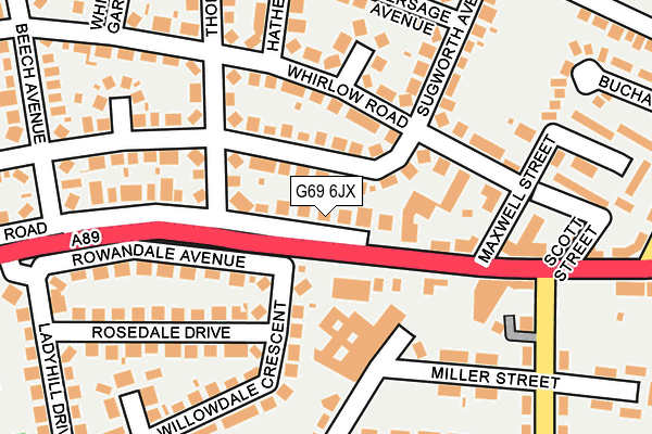 G69 6JX map - OS OpenMap – Local (Ordnance Survey) G69 6JX map - OS OpenMap – Local (Ordnance Survey)