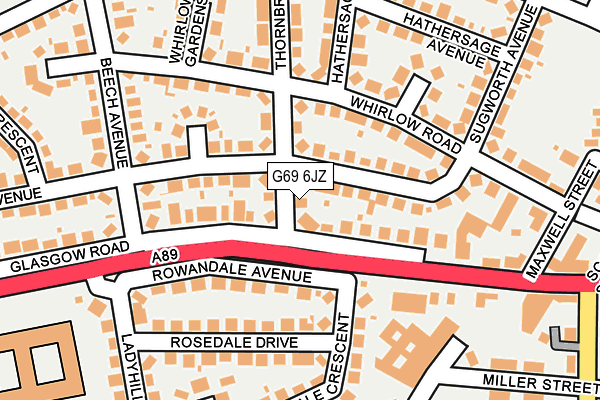 G69 6JZ map - OS OpenMap – Local (Ordnance Survey) G69 6JZ map - OS OpenMap – Local (Ordnance Survey)