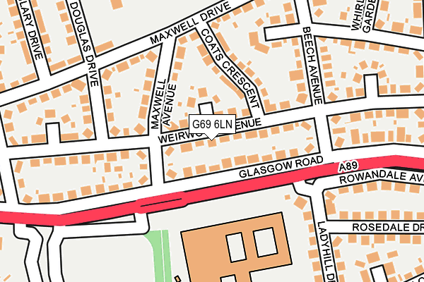 G69 6LN map - OS OpenMap – Local (Ordnance Survey) G69 6LN map - OS OpenMap – Local (Ordnance Survey)