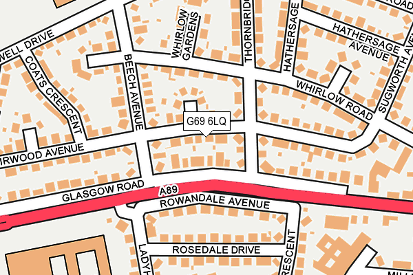 G69 6LQ map - OS OpenMap – Local (Ordnance Survey) G69 6LQ map - OS OpenMap – Local (Ordnance Survey)