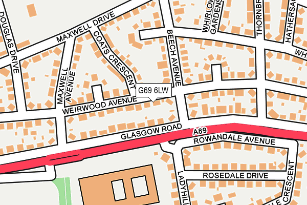 G69 6LW map - OS OpenMap – Local (Ordnance Survey) G69 6LW map - OS OpenMap – Local (Ordnance Survey)