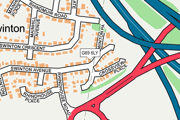 G69 6LY map - OS OpenMap – Local (Ordnance Survey) G69 6LY map - OS OpenMap – Local (Ordnance Survey)