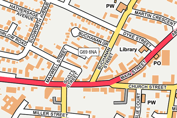 G69 6NA map - OS OpenMap – Local (Ordnance Survey) G69 6NA map - OS OpenMap – Local (Ordnance Survey)