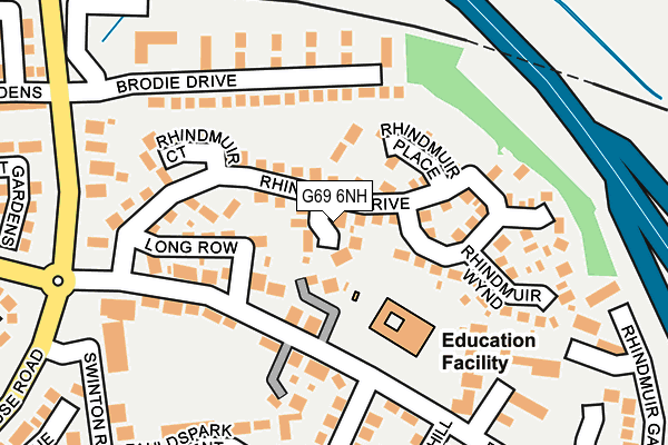 G69 6NH map - OS OpenMap – Local (Ordnance Survey) G69 6NH map - OS OpenMap – Local (Ordnance Survey)