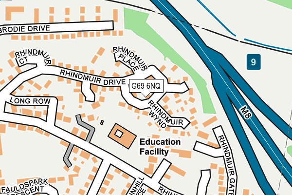 G69 6NQ map - OS OpenMap – Local (Ordnance Survey)