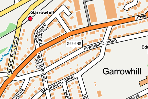 G69 6NS map - OS OpenMap – Local (Ordnance Survey)
