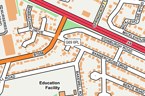 G69 6PL map - OS OpenMap – Local (Ordnance Survey) G69 6PL map - OS OpenMap – Local (Ordnance Survey)