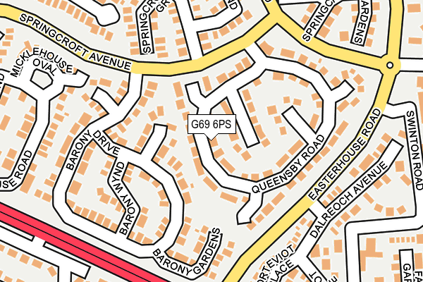 G69 6PS map - OS OpenMap – Local (Ordnance Survey) G69 6PS map - OS OpenMap – Local (Ordnance Survey)