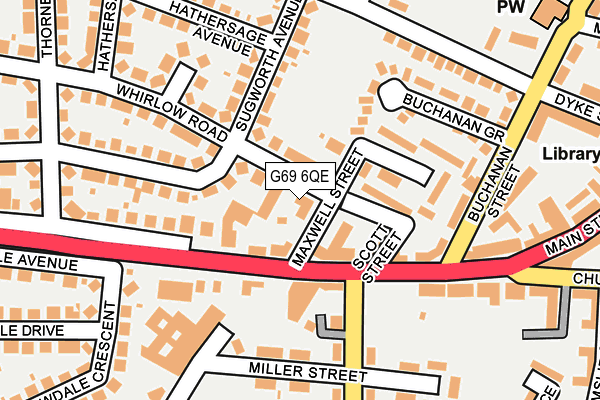 G69 6QE map - OS OpenMap – Local (Ordnance Survey) G69 6QE map - OS OpenMap – Local (Ordnance Survey)