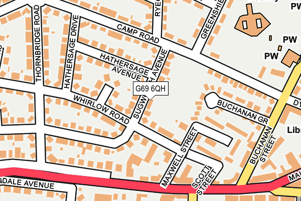 G69 6QH map - OS OpenMap – Local (Ordnance Survey) G69 6QH map - OS OpenMap – Local (Ordnance Survey)