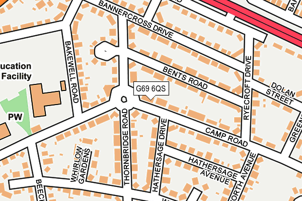 G69 6QS map - OS OpenMap – Local (Ordnance Survey) G69 6QS map - OS OpenMap – Local (Ordnance Survey)