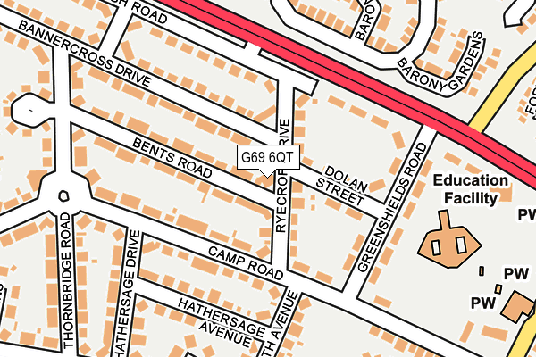 G69 6QT map - OS OpenMap – Local (Ordnance Survey) G69 6QT map - OS OpenMap – Local (Ordnance Survey)