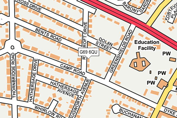 G69 6QU map - OS OpenMap – Local (Ordnance Survey) G69 6QU map - OS OpenMap – Local (Ordnance Survey)