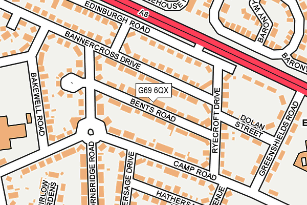 G69 6QX map - OS OpenMap – Local (Ordnance Survey) G69 6QX map - OS OpenMap – Local (Ordnance Survey)