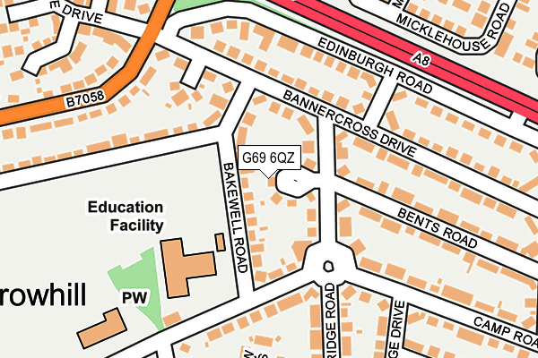 G69 6QZ map - OS OpenMap – Local (Ordnance Survey) G69 6QZ map - OS OpenMap – Local (Ordnance Survey)