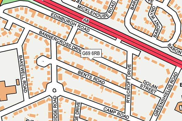G69 6RB map - OS OpenMap – Local (Ordnance Survey) G69 6RB map - OS OpenMap – Local (Ordnance Survey)