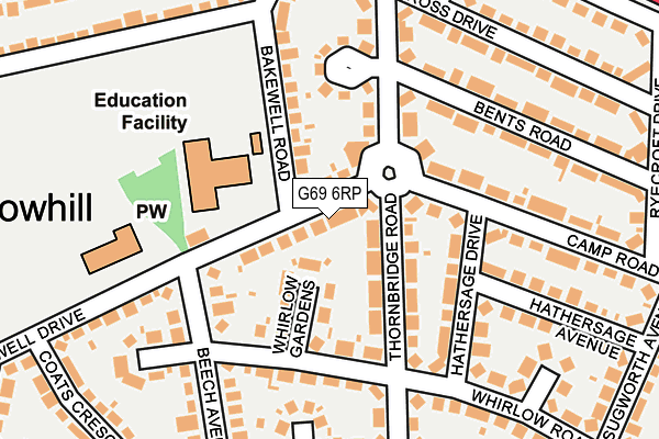 G69 6RP map - OS OpenMap – Local (Ordnance Survey) G69 6RP map - OS OpenMap – Local (Ordnance Survey)