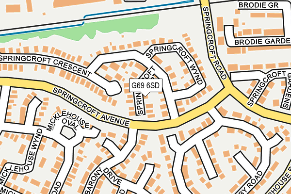 G69 6SD map - OS OpenMap – Local (Ordnance Survey) G69 6SD map - OS OpenMap – Local (Ordnance Survey)