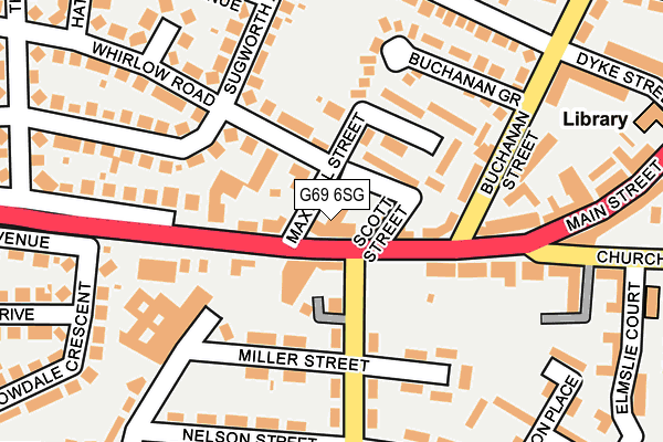 G69 6SG map - OS OpenMap – Local (Ordnance Survey) G69 6SG map - OS OpenMap – Local (Ordnance Survey)