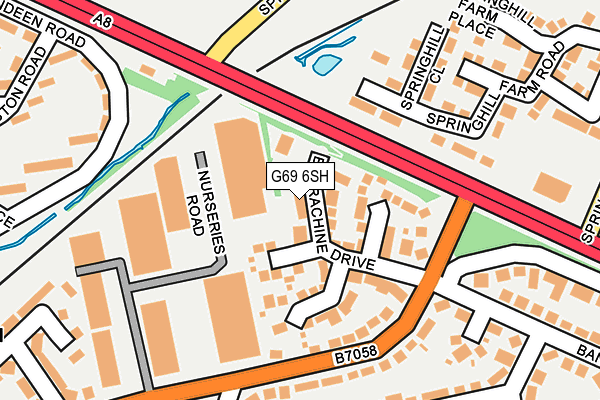 G69 6SH map - OS OpenMap – Local (Ordnance Survey) G69 6SH map - OS OpenMap – Local (Ordnance Survey)