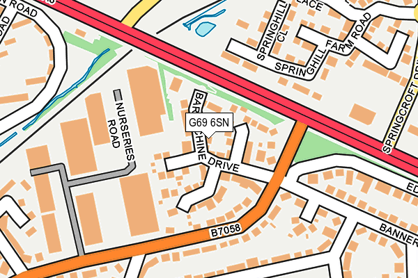 G69 6SN map - OS OpenMap – Local (Ordnance Survey) G69 6SN map - OS OpenMap – Local (Ordnance Survey)