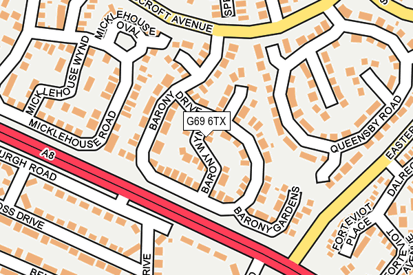 G69 6TX map - OS OpenMap – Local (Ordnance Survey) G69 6TX map - OS OpenMap – Local (Ordnance Survey)