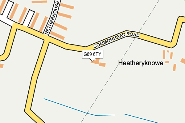 G69 6TY map - OS OpenMap – Local (Ordnance Survey) G69 6TY map - OS OpenMap – Local (Ordnance Survey)