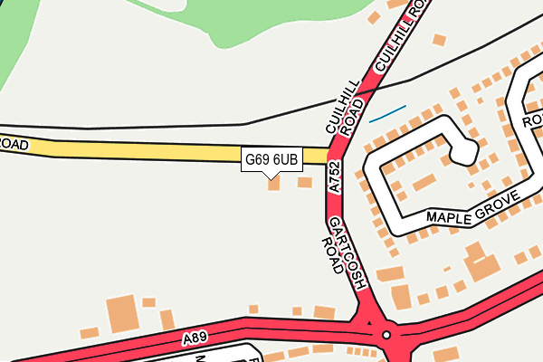 G69 6UB map - OS OpenMap – Local (Ordnance Survey) G69 6UB map - OS OpenMap – Local (Ordnance Survey)