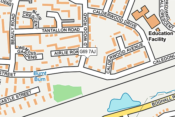 G69 7AJ map - OS OpenMap – Local (Ordnance Survey) G69 7AJ map - OS OpenMap – Local (Ordnance Survey)