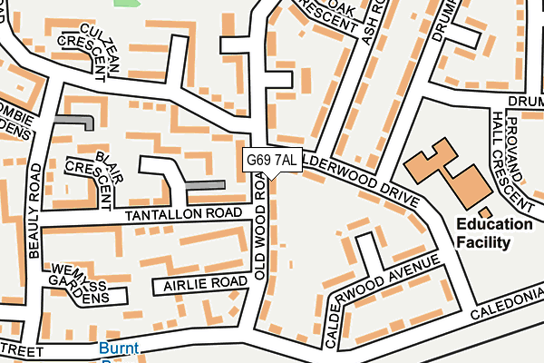G69 7AL map - OS OpenMap – Local (Ordnance Survey) G69 7AL map - OS OpenMap – Local (Ordnance Survey)