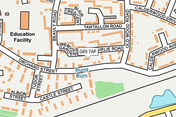 G69 7AP map - OS OpenMap – Local (Ordnance Survey) G69 7AP map - OS OpenMap – Local (Ordnance Survey)
