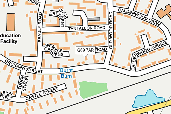 G69 7AR map - OS OpenMap – Local (Ordnance Survey) G69 7AR map - OS OpenMap – Local (Ordnance Survey)