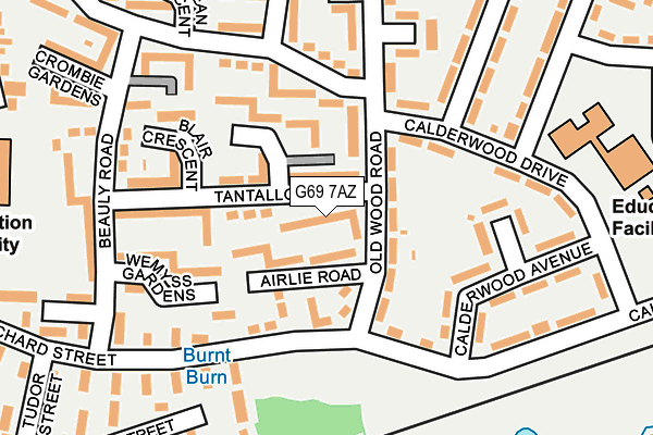 G69 7AZ map - OS OpenMap – Local (Ordnance Survey) G69 7AZ map - OS OpenMap – Local (Ordnance Survey)