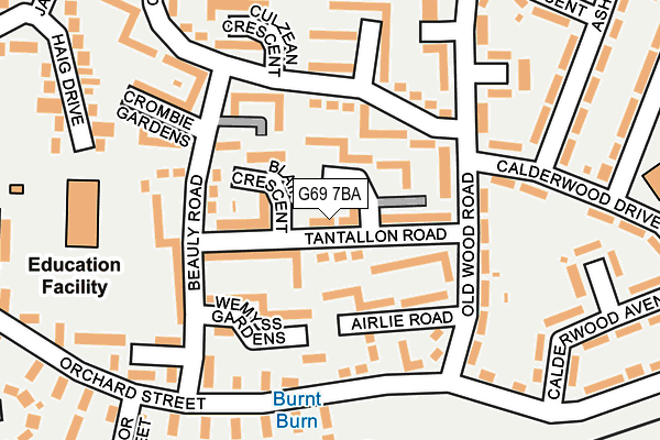 G69 7BA map - OS OpenMap – Local (Ordnance Survey) G69 7BA map - OS OpenMap – Local (Ordnance Survey)