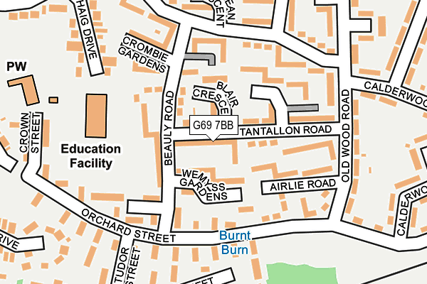 G69 7BB map - OS OpenMap – Local (Ordnance Survey) G69 7BB map - OS OpenMap – Local (Ordnance Survey)