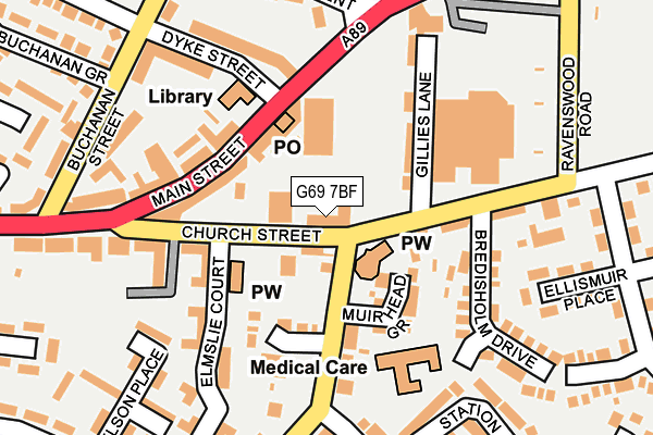 G69 7BF map - OS OpenMap – Local (Ordnance Survey) G69 7BF map - OS OpenMap – Local (Ordnance Survey)
